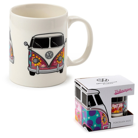 Volkswagen VW T1 Camper Bus Summer Porcelain Mug