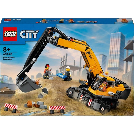 LEGO City Yellow Construction Excavator Toy 60420