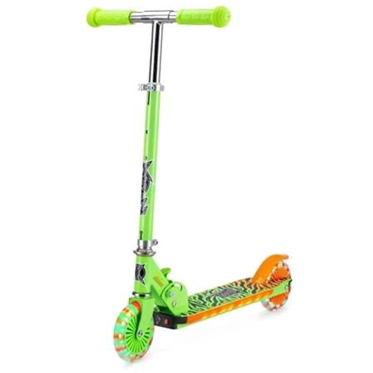Xootz Wild Rider LED Scooter - Green