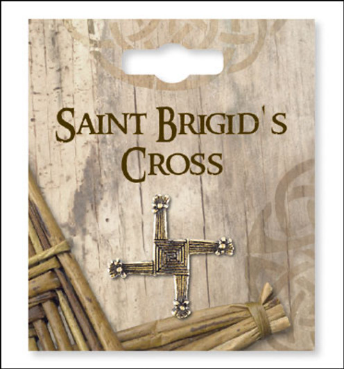 Brooch/St.Brigid Cross/Antique Gold