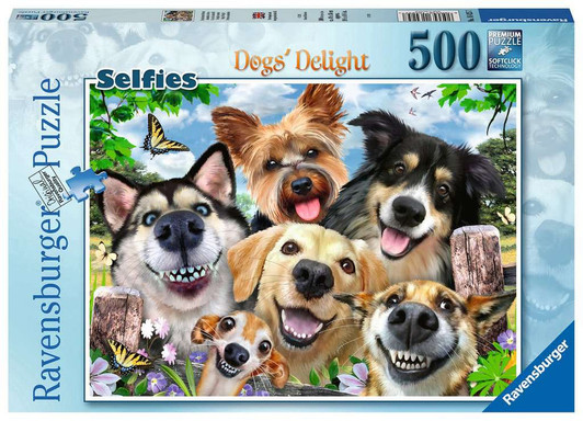 Ravensburger Selfie Dogs Delight Jigsaw Puzzle – 500 Pieces