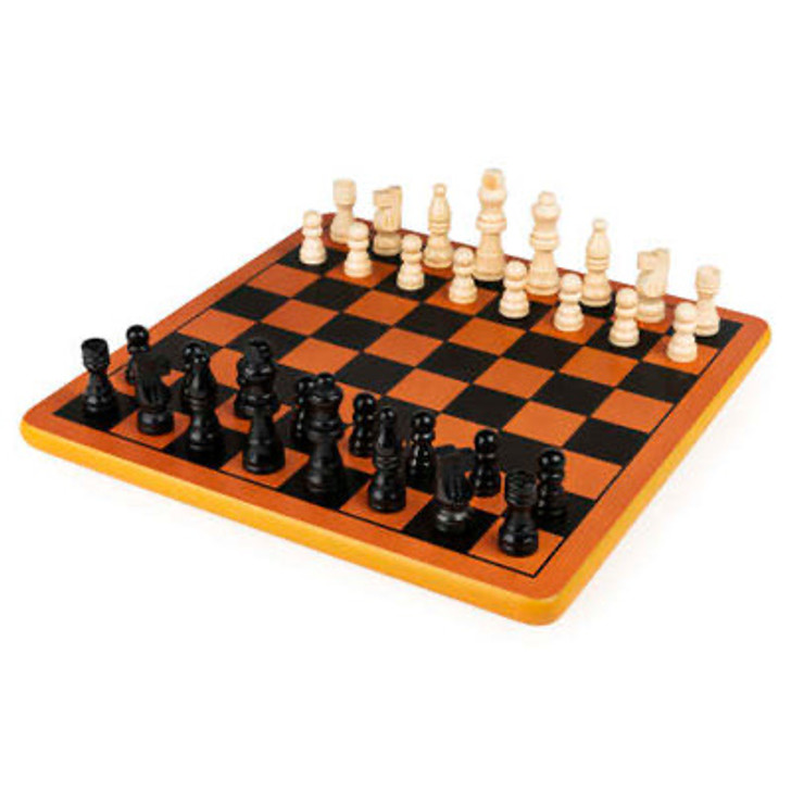 Chess With Wooden Pieces