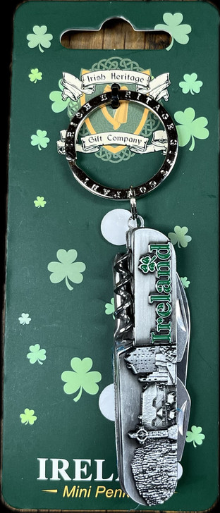 Ireland Collage Mini Penknife / Keychain