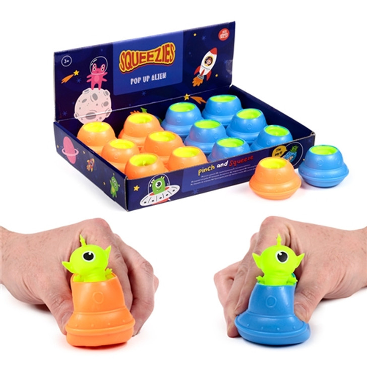 Squeezy Alien UFO Pop Out
