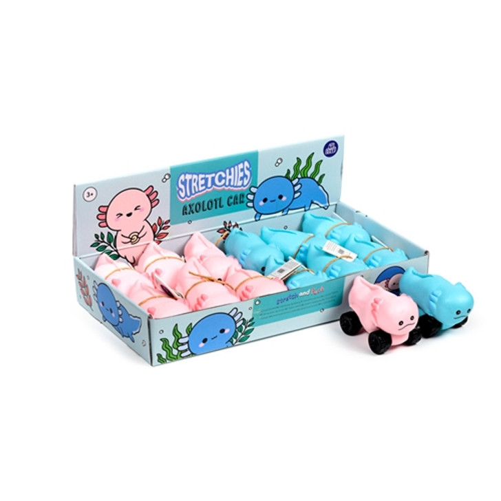 Stretchy Squeezy Axolotl Car Toy
