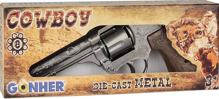 Pulio toy gun Cowboy revolver metal 8 shots GONHER 88/6