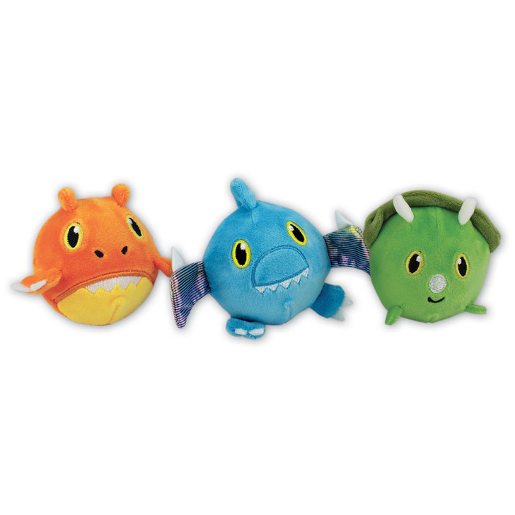 Cdu - Bouncy Plush Dino Assorted Colours