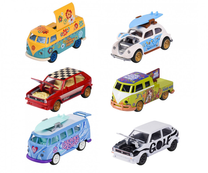 Volkswagen The Originals Deluxe Cars 6-Asst
