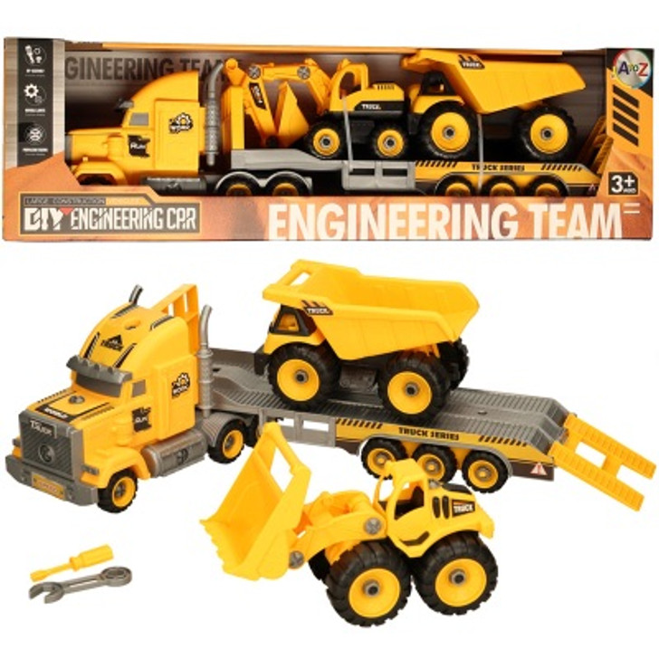 Take Apart Transporter & 2 Trucks