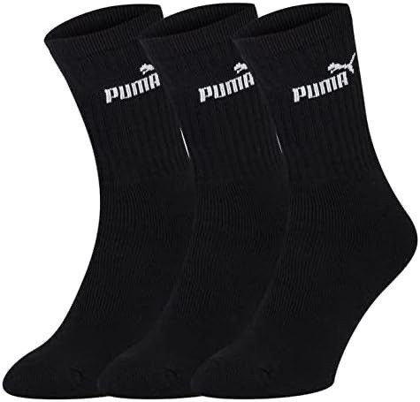 Puma Sport Lightweight Crew Sock (3 Pair) (Black, 9-11)
