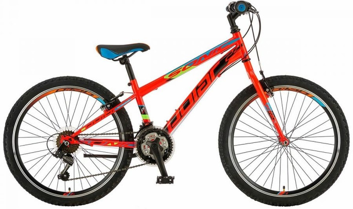 Polar 24" Sonic Boys Rigid Steel 18sp Yellow/Red/Black