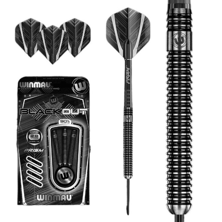Winmau Blackout 90% Tungsten Darts 28g