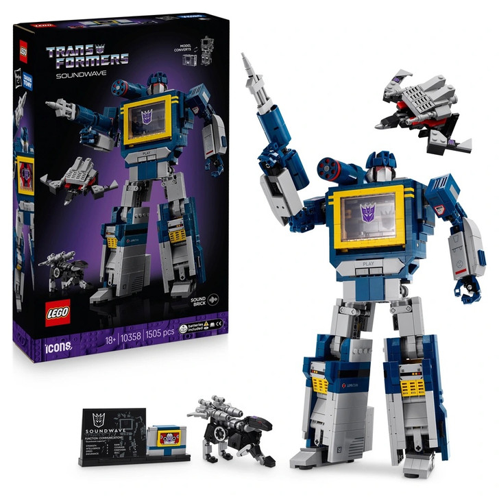 LEGO Icons 10358 Transformers: Soundwave Set for Adults