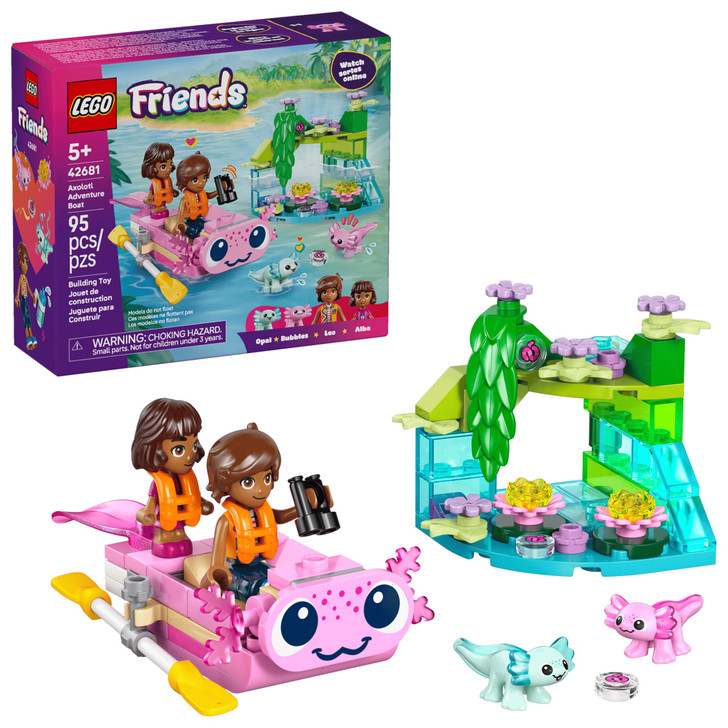 LEGO Minecraft Axolotl Adventure Boat Set