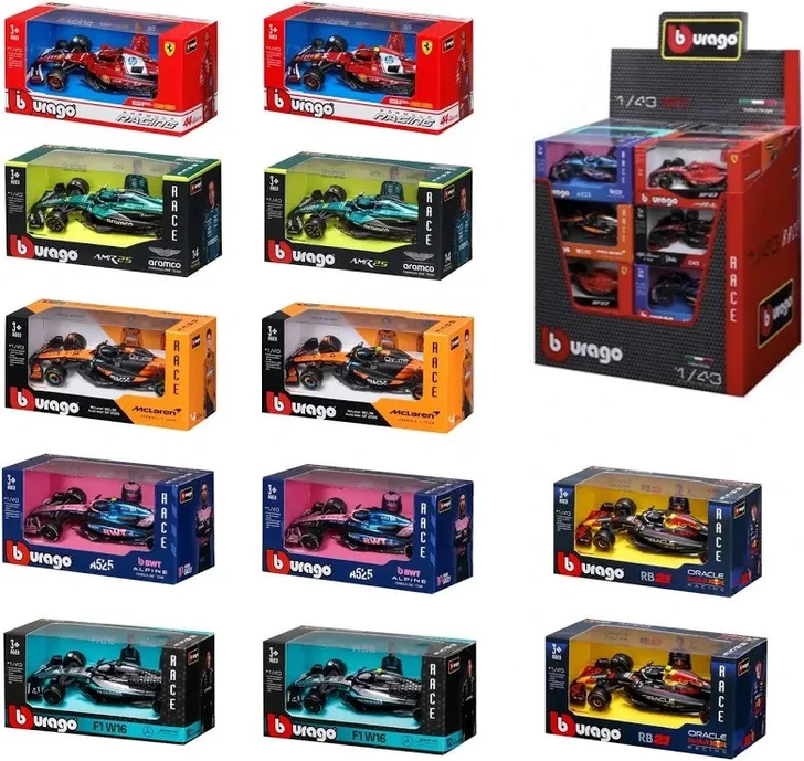 1FF Burago F1 Formula Racing Car Assortment 1/43 2026 