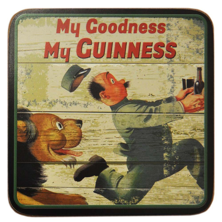 Guinness Nostalgic Coaster - Lion and Zookeeper