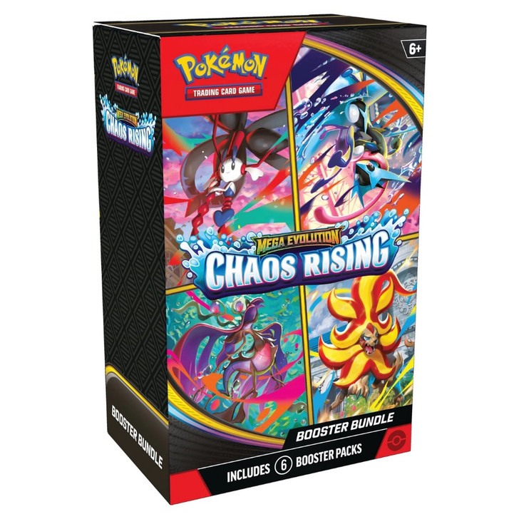 Pokemon TCG: Mega Evolution Chaos Rising - Booster Bundle with 6 English card packets