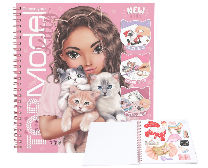 Create Your TOPModel Kitty Colouring Book