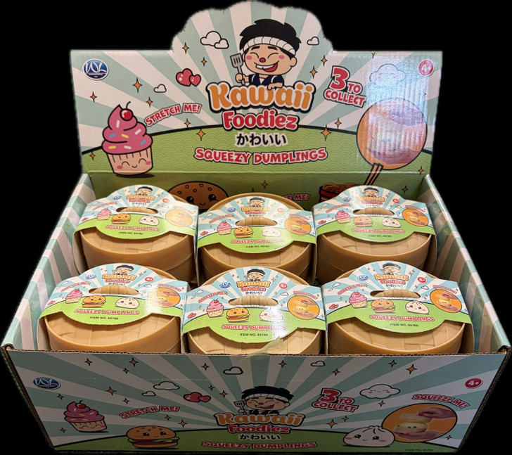 Kawaii Foodiez Surprise Squeezy Dumpling 8.5cm | Stress Relief Squishy Collection