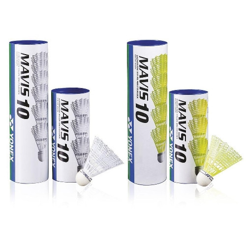 Yonex Mavis 10 Shuttlecocks (Tube of 6, Yellow)