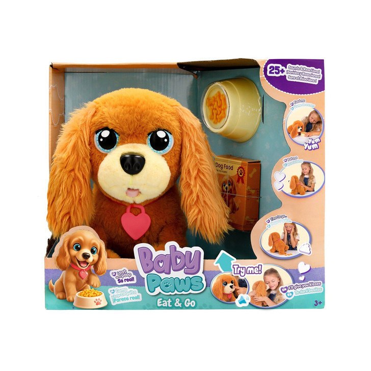 Baby Paws Eat & Go Interactive Plush Puppy