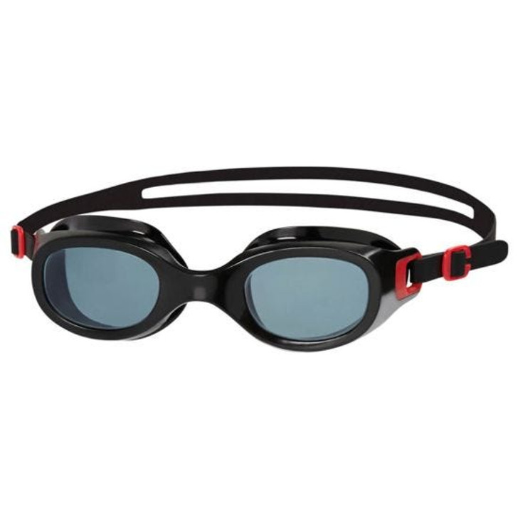 Speedo Futura Classic Goggle (Red/Smoke, Adult)