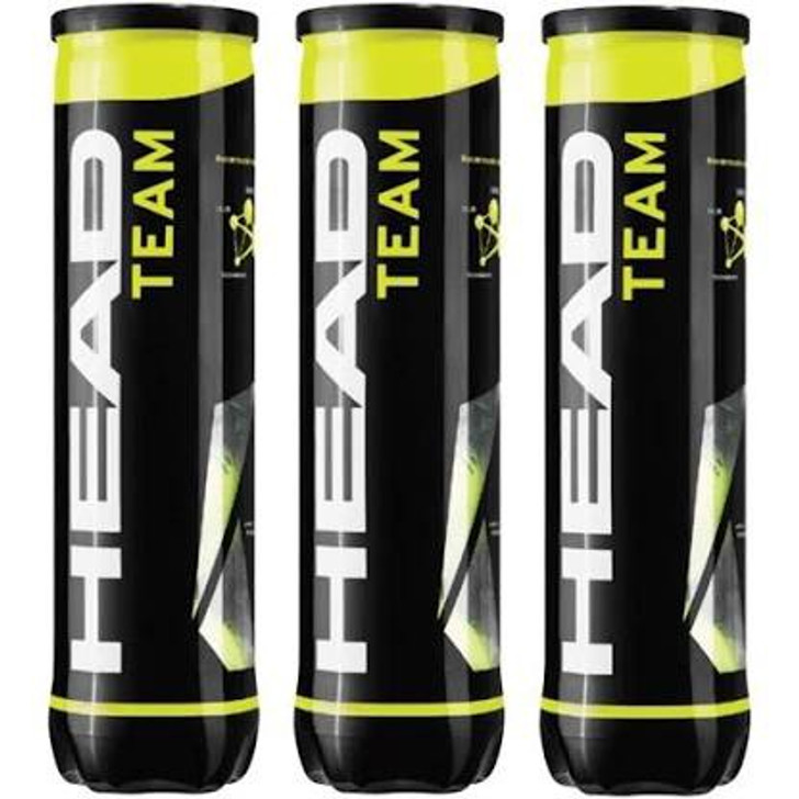 Head Team Tennis Balls Pack of 4 Balls