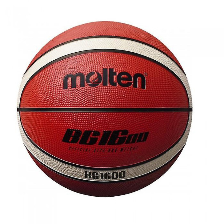 Molten 1600 Rubber Basketball (5, Tan/White)