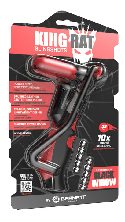 Barnett Black Widow Slingshot including ammo