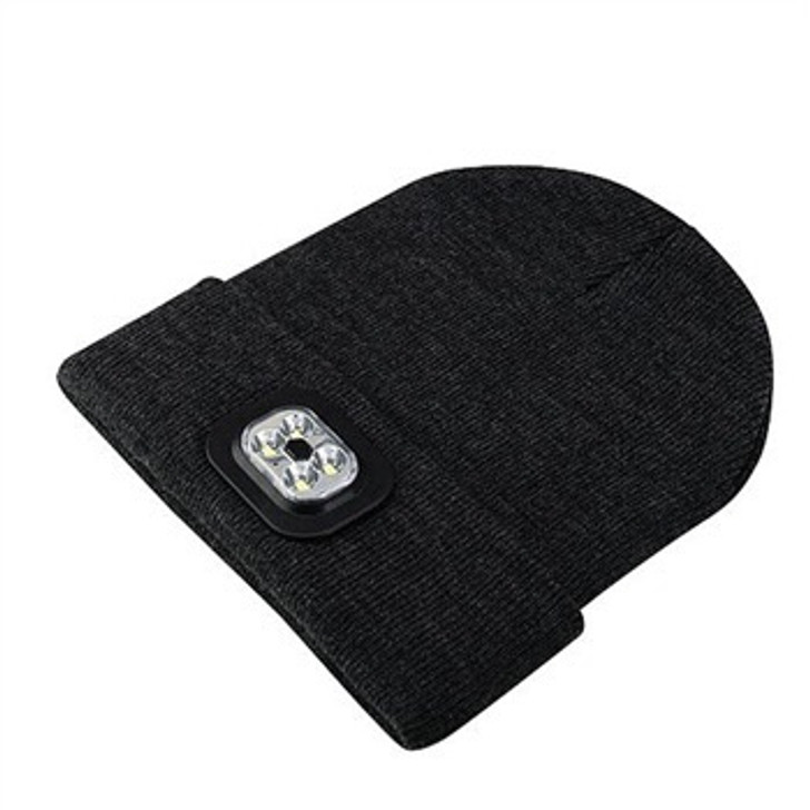 Six Peaks LED Lighted Beanie Hat (Black)