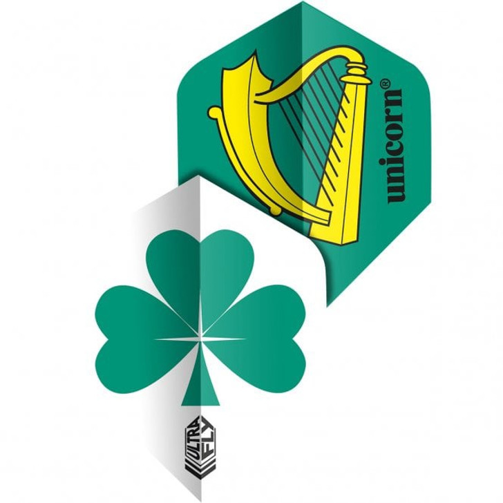 Unicorn Ultrafly.100 Dart Flights - Plus Standard - Shamrock