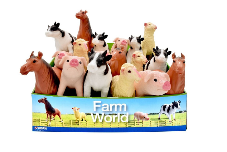 Soft Touch Farm Animals - 4 Asst