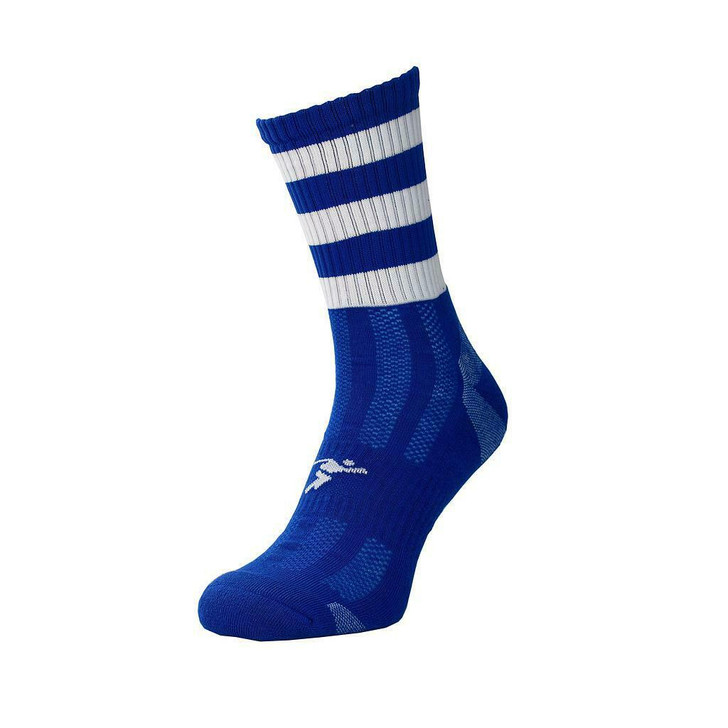 Precision Pro Hooped GAA Mid Socks Junior (Royal/White, J12-2)