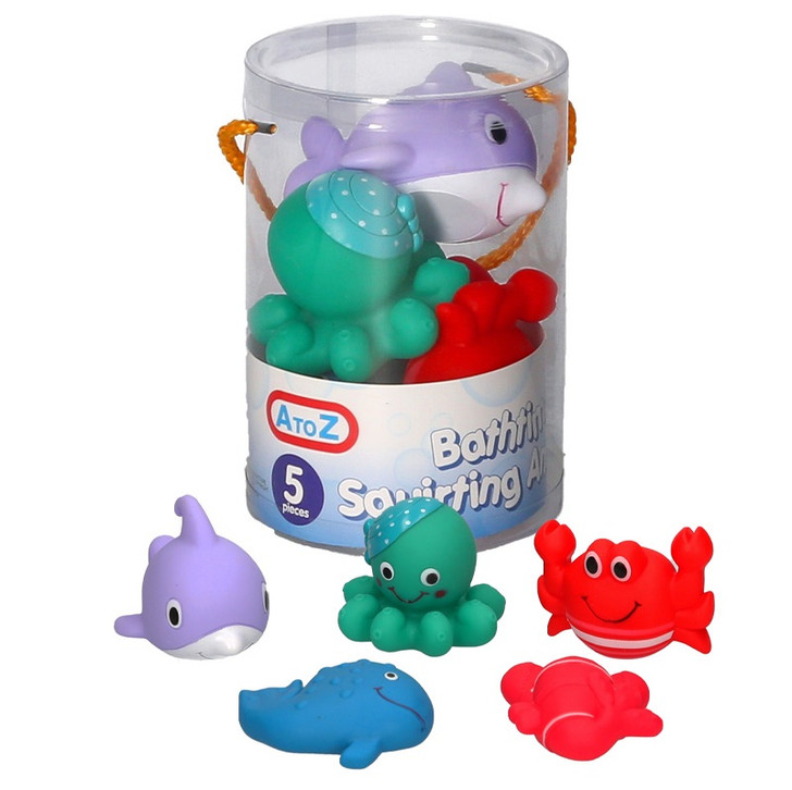 5Pcs Squirting Bath Toys
