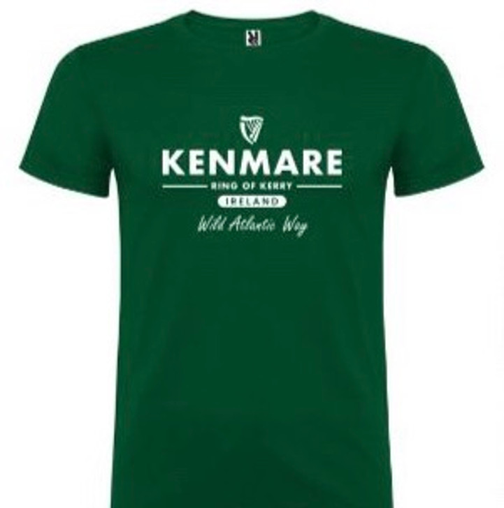 Kenmare Ring Of Kerry Wild Atlantic Way 100% Cotton T-Shirt