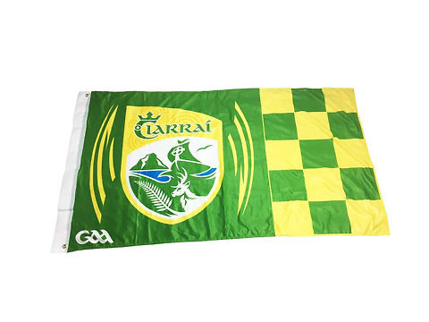 Kerry GAA Offical Crested 5' x 3' Flag