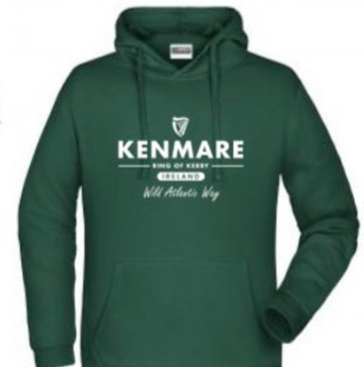 Kenmare Ring Of Kerry Wild Atlantic Way 100% Cotton Hoodie