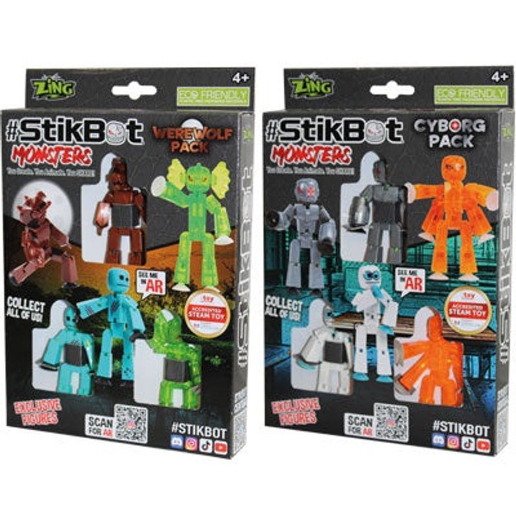 StikBot Monster Assortment, six assorted
