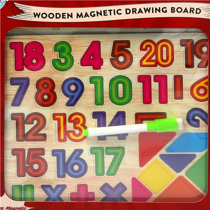 WOODEN MAGNETIC BOARD 123