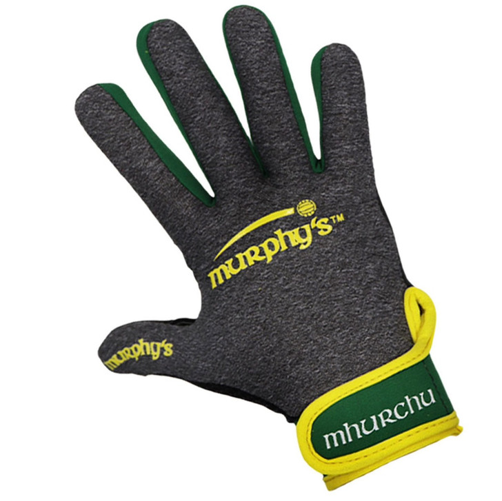 Murphy's Gaelic Gloves Junior (Grey/Green/Yellow, 6 / Under 12)