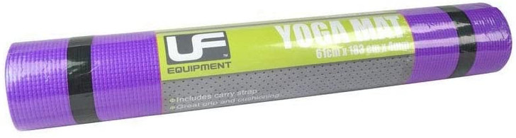 Urban Fitness 4mm Yoga Mat (Purple, 183cm x 61cm x 4mm)