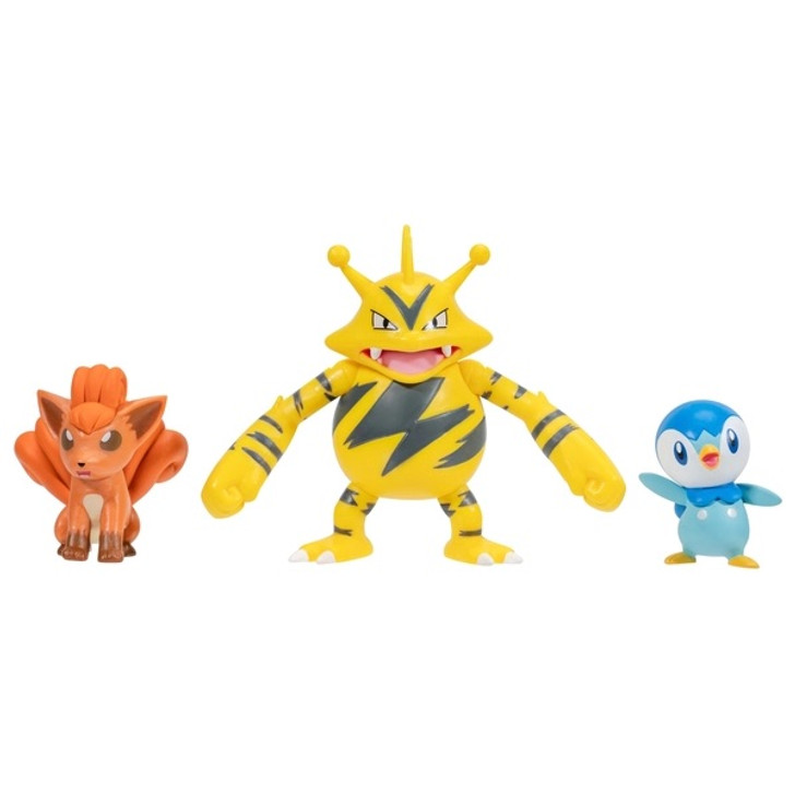 Pokémon Battle Figure 3-Pack (Piplup, Vulpix, Electabuzz)