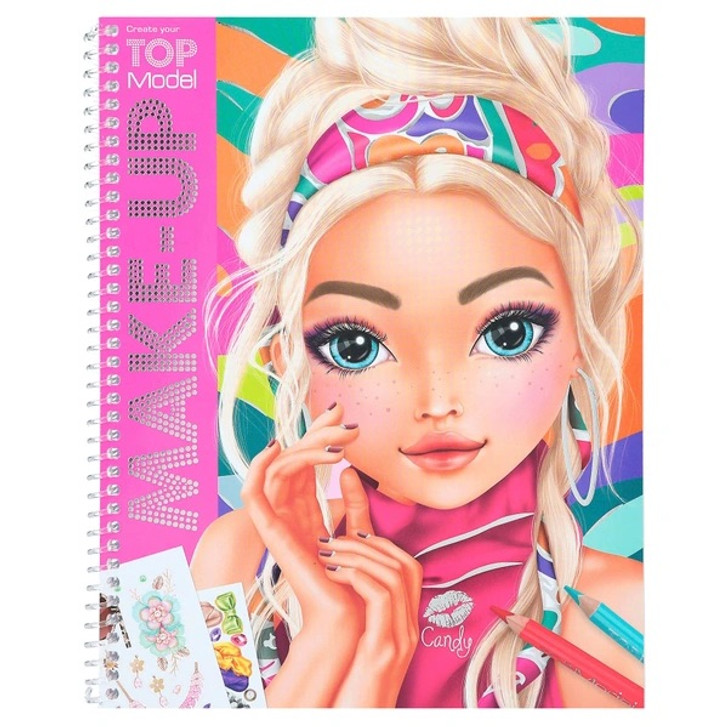 TOPModel Make-Up Colouring Book