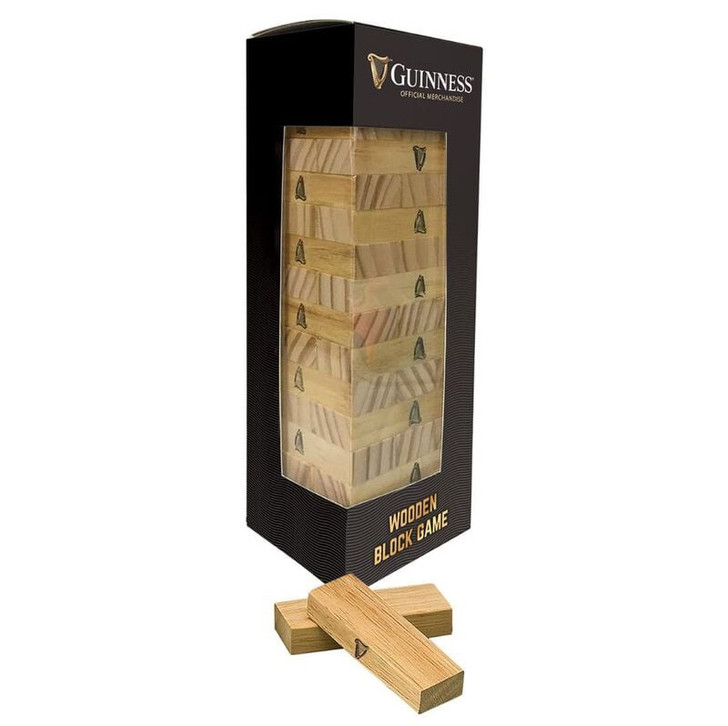 Guinness Official Merchandise Wooden Block Game With Harp Details