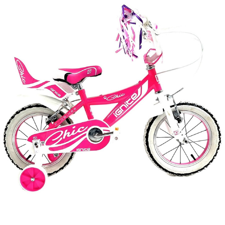 Chic 14" Girls Bike With Stabilisers