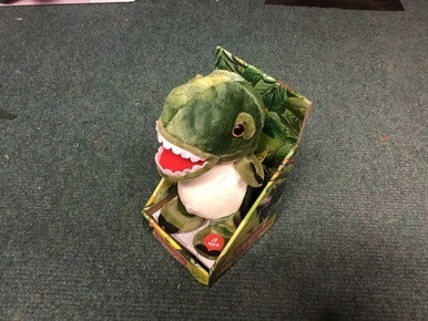 Dino World 20Cm Walking Dino - Talks Back