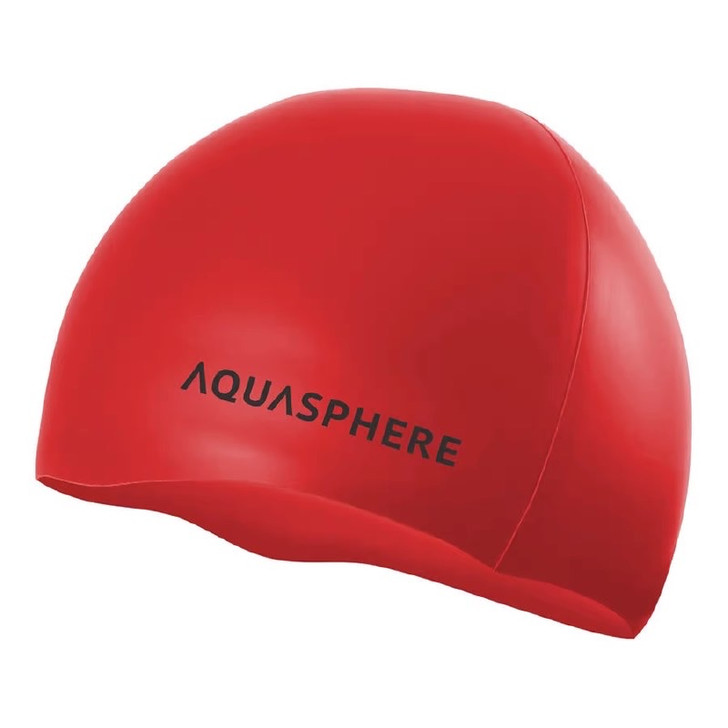 Aquasphere Classic Silicone Swim Cap Red