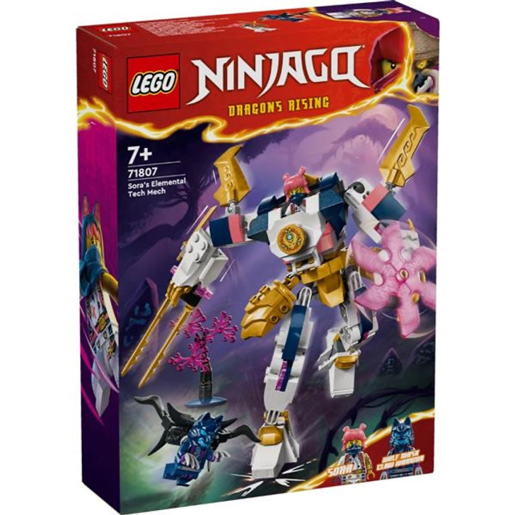LEGO NINJAGO Sora’s Elemental Tech Mech Toy 71807