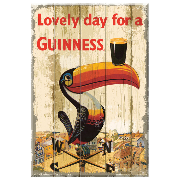 Guinness Wooden Sign - Toucan Weathervane