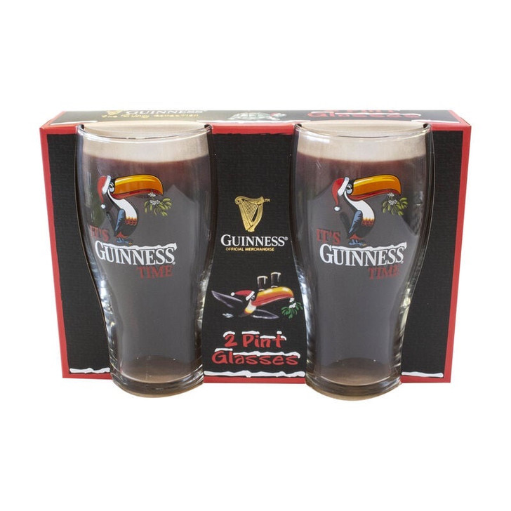 Guinness Gilroy 2Pk Glass (Toucan)